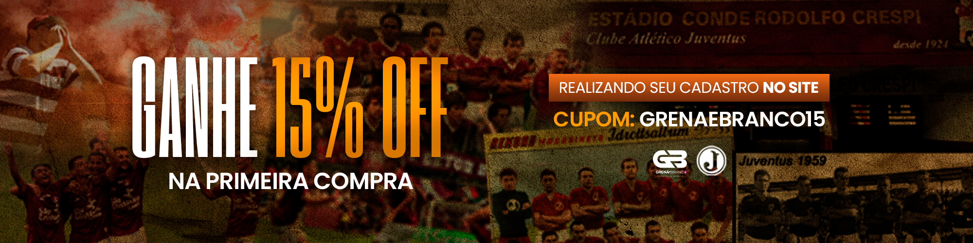 DESCONTO 15% PRIMEIRA COMPRA!