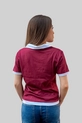 CAMISETA BABY LOOK POLO JUVENTUS GRENÁ E BRANCO