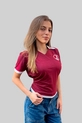 CAMISETA BABY LOOK POLO JUVENTUS GRENÁ E BRANCO
